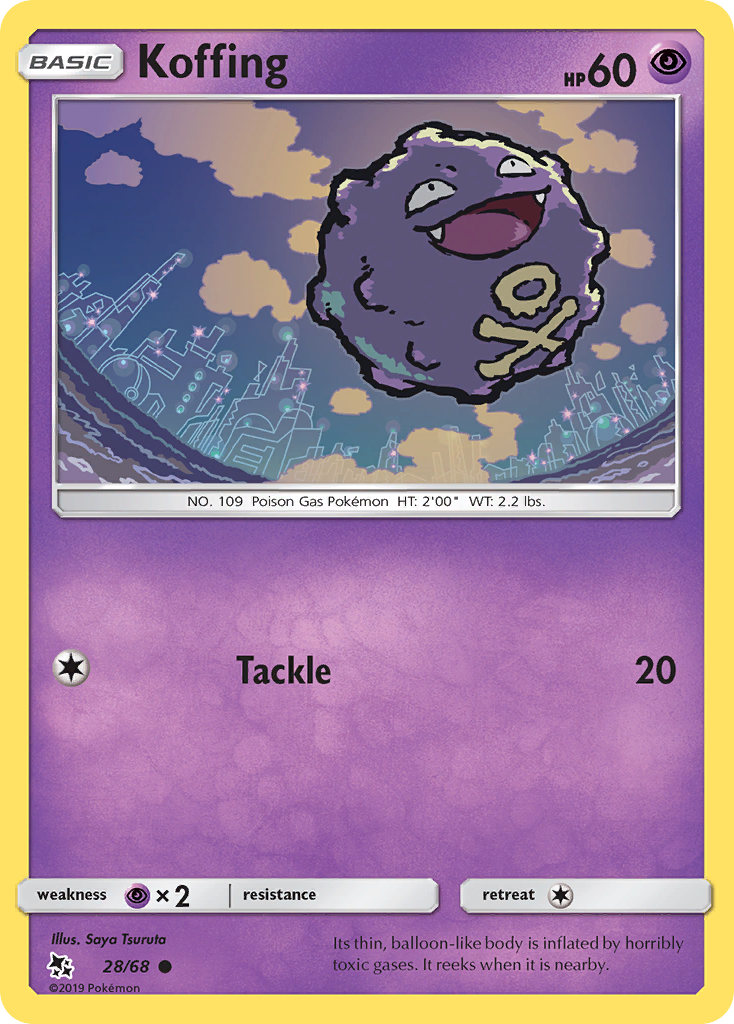 Koffing (28/68) [Sun & Moon: Hidden Fates] | Dragon's Lair Comics and Fantasy Houston TX