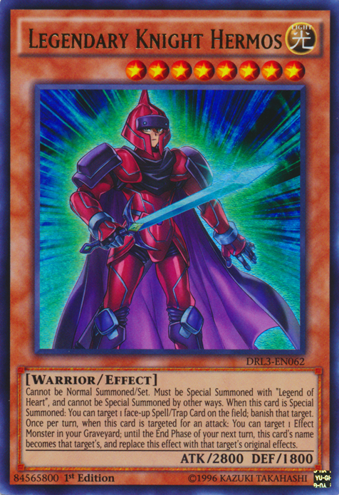 Legendary Knight Hermos [DRL3-EN062] Ultra Rare | Dragon's Lair Comics and Fantasy Houston TX