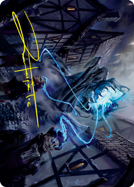 Dreamshackle Geist Art Card (Gold-Stamped Signature) [Innistrad: Crimson Vow Art Series] | Dragon's Lair Comics and Fantasy Houston TX