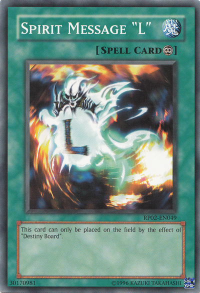 Spirit Message "L" [RP02-EN049] Common | Dragon's Lair Comics and Fantasy Houston TX