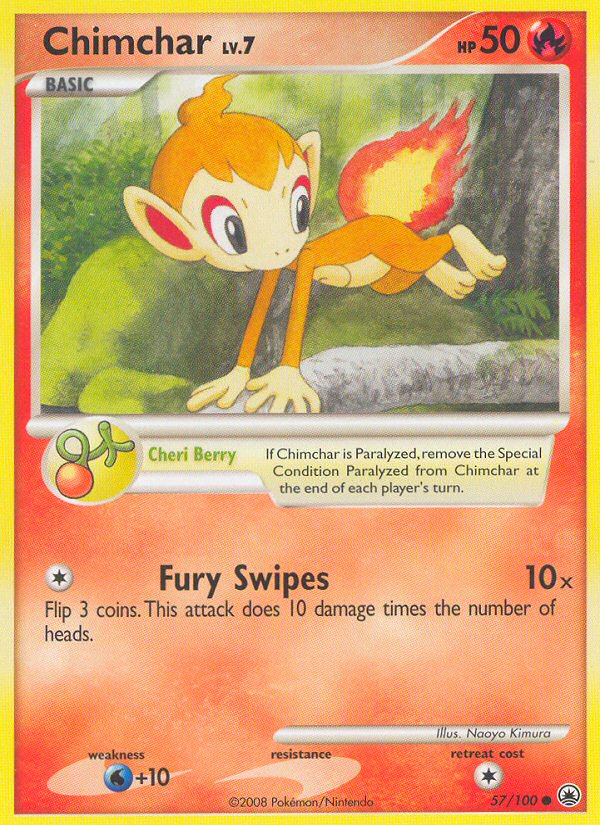 Chimchar (57/100) [Diamond & Pearl: Majestic Dawn] | Dragon's Lair Comics and Fantasy Houston TX
