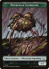 Monk // Phyrexian Saproling Double-Sided Token [March of the Machine Tokens] | Dragon's Lair Comics and Fantasy Houston TX