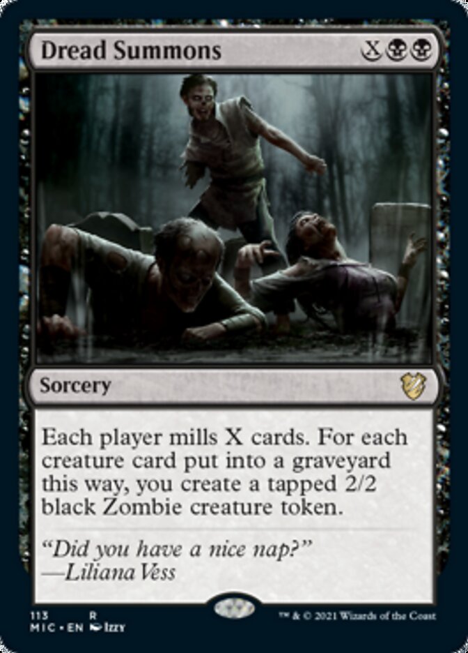 Dread Summons [Innistrad: Midnight Hunt Commander] | Dragon's Lair Comics and Fantasy Houston TX