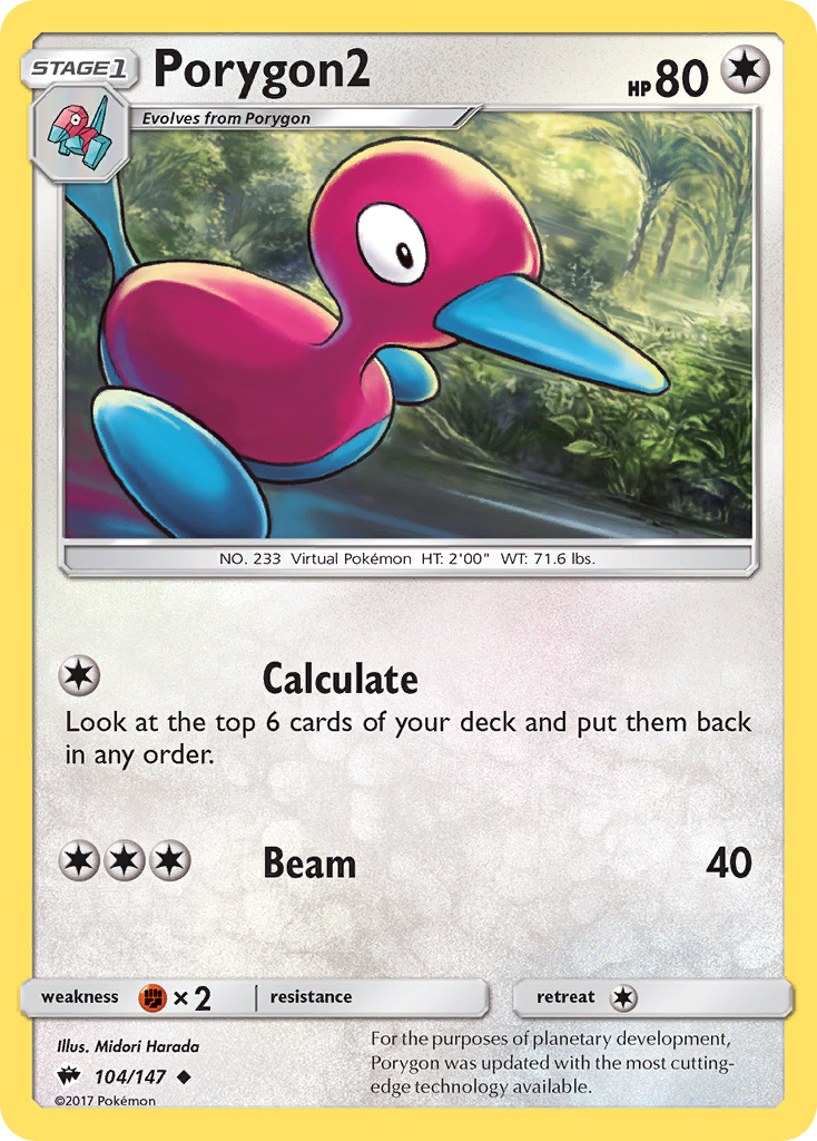 Porygon2 (104/147) [Sun & Moon: Burning Shadows] | Dragon's Lair Comics and Fantasy Houston TX