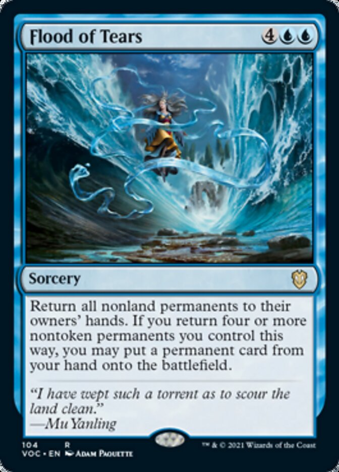 Flood of Tears [Innistrad: Crimson Vow Commander] | Dragon's Lair Comics and Fantasy Houston TX