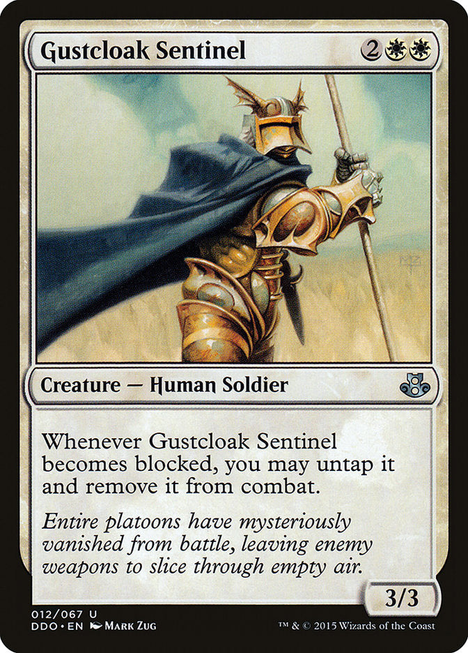Gustcloak Sentinel [Duel Decks: Elspeth vs. Kiora] | Dragon's Lair Comics and Fantasy Houston TX
