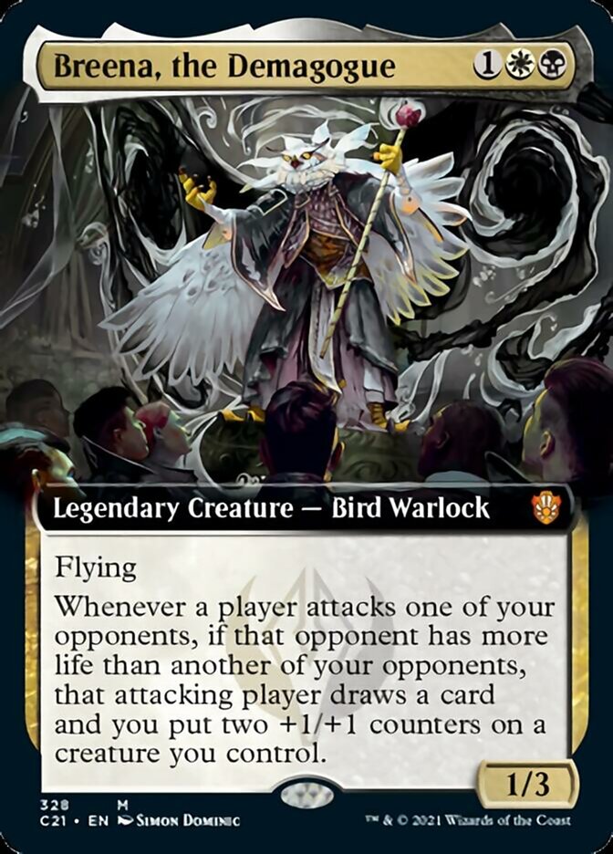 Breena, the Demagogue (Extended Art) [Commander 2021] | Dragon's Lair Comics and Fantasy Houston TX