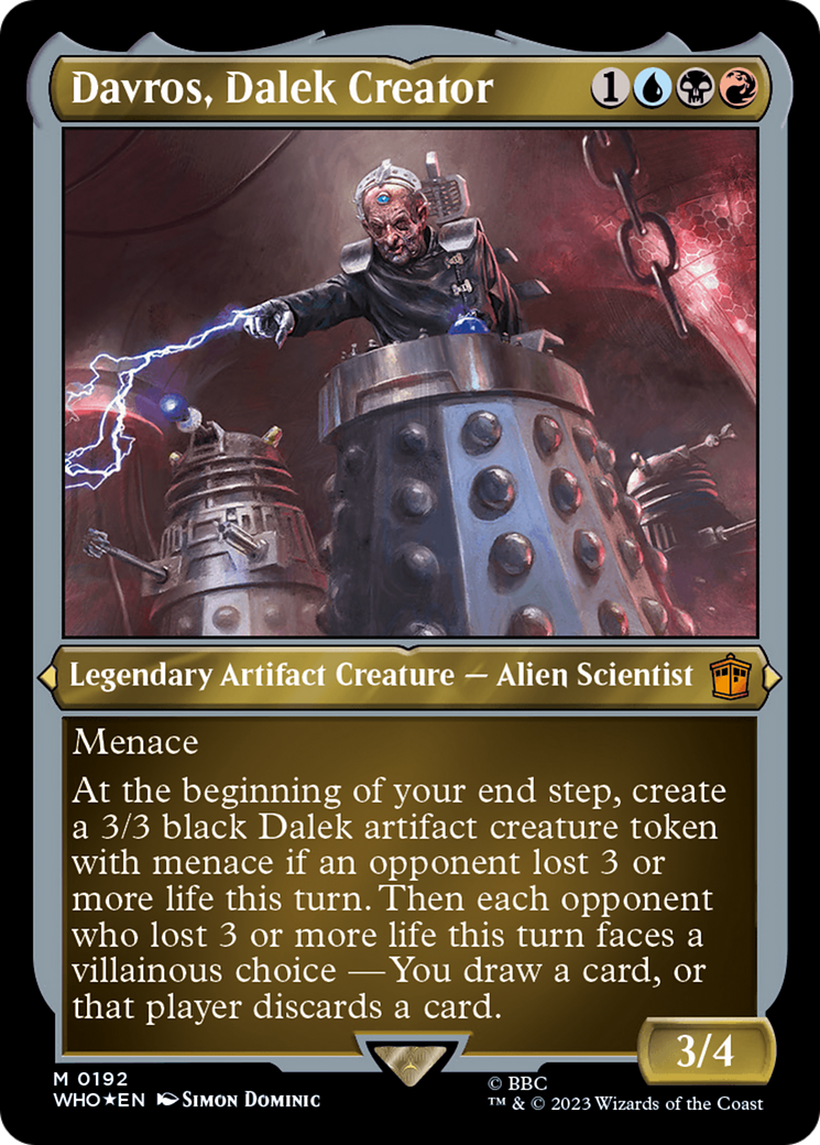 Davros, Dalek Creator (Display Commander) - Thick Stock [Doctor Who] | Dragon's Lair Comics and Fantasy Houston TX