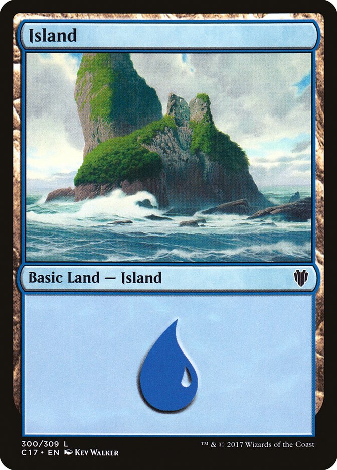 Island (300) [Commander 2017] | Dragon's Lair Comics and Fantasy Houston TX