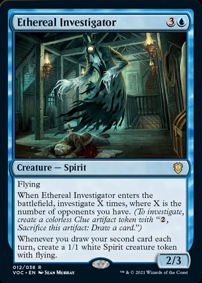 Ethereal Investigator [Innistrad: Crimson Vow Commander] | Dragon's Lair Comics and Fantasy Houston TX