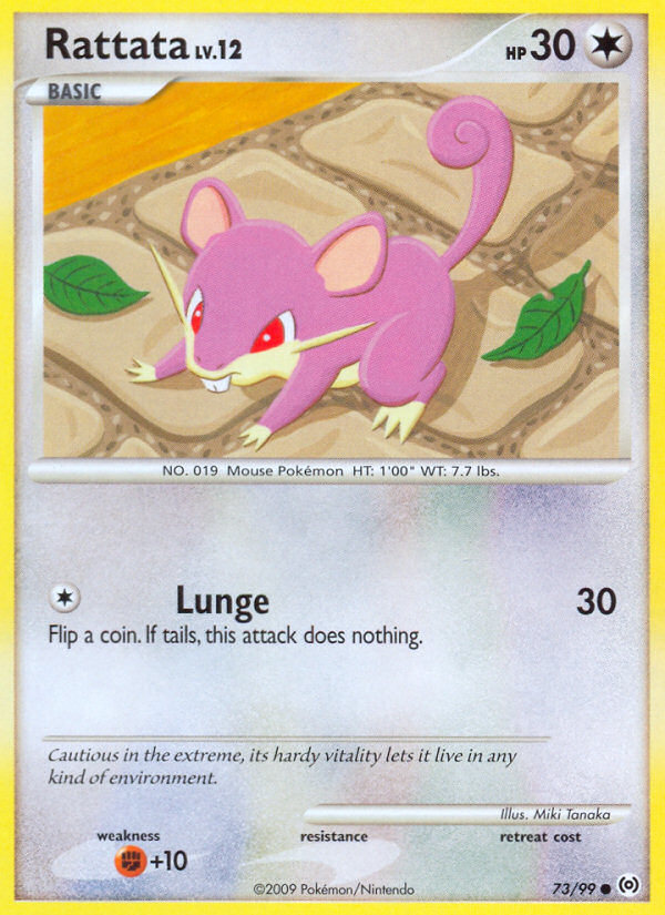 Rattata (73/99) [Platinum: Arceus] | Dragon's Lair Comics and Fantasy Houston TX
