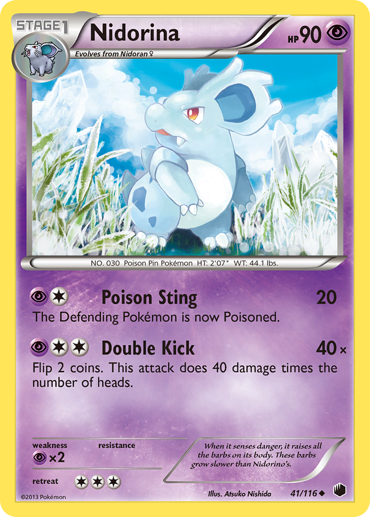 Nidorina (41/116) [Black & White: Plasma Freeze] | Dragon's Lair Comics and Fantasy Houston TX