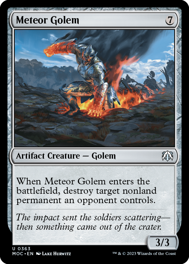Meteor Golem [March of the Machine Commander] | Dragon's Lair Comics and Fantasy Houston TX