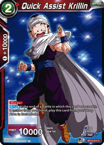 Quick Assist Krillin (BT15-014) [Saiyan Showdown] | Dragon's Lair Comics and Fantasy Houston TX