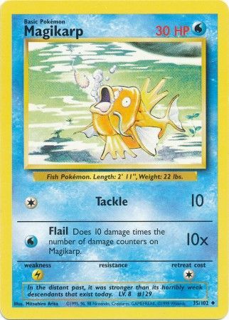 Magikarp (35/102) [Base Set Unlimited] | Dragon's Lair Comics and Fantasy Houston TX