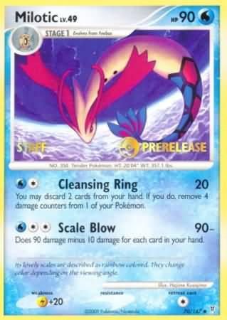 Milotic (70/147) (Staff Prerelease Promo) [Nintendo: Black Star Promos] | Dragon's Lair Comics and Fantasy Houston TX