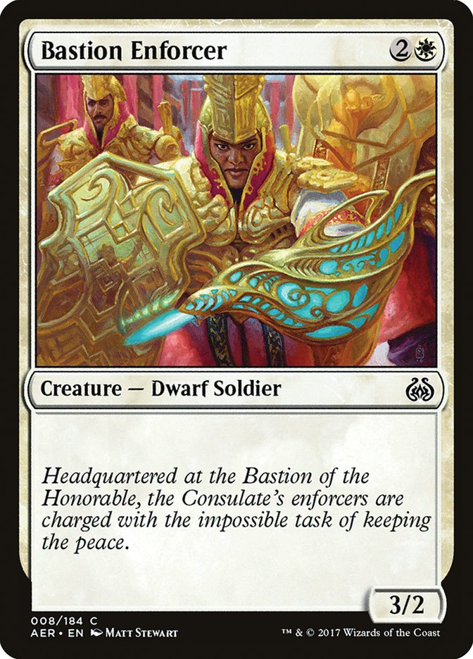 Bastion Enforcer [Aether Revolt] | Dragon's Lair Comics and Fantasy Houston TX