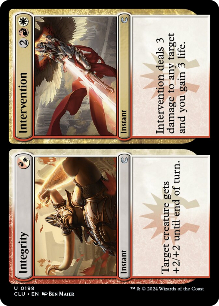 Integrity // Intervention [Ravnica: Clue Edition] | Dragon's Lair Comics and Fantasy Houston TX