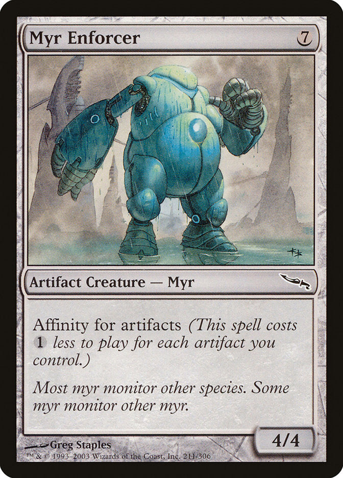 Myr Enforcer [Mirrodin] | Dragon's Lair Comics and Fantasy Houston TX