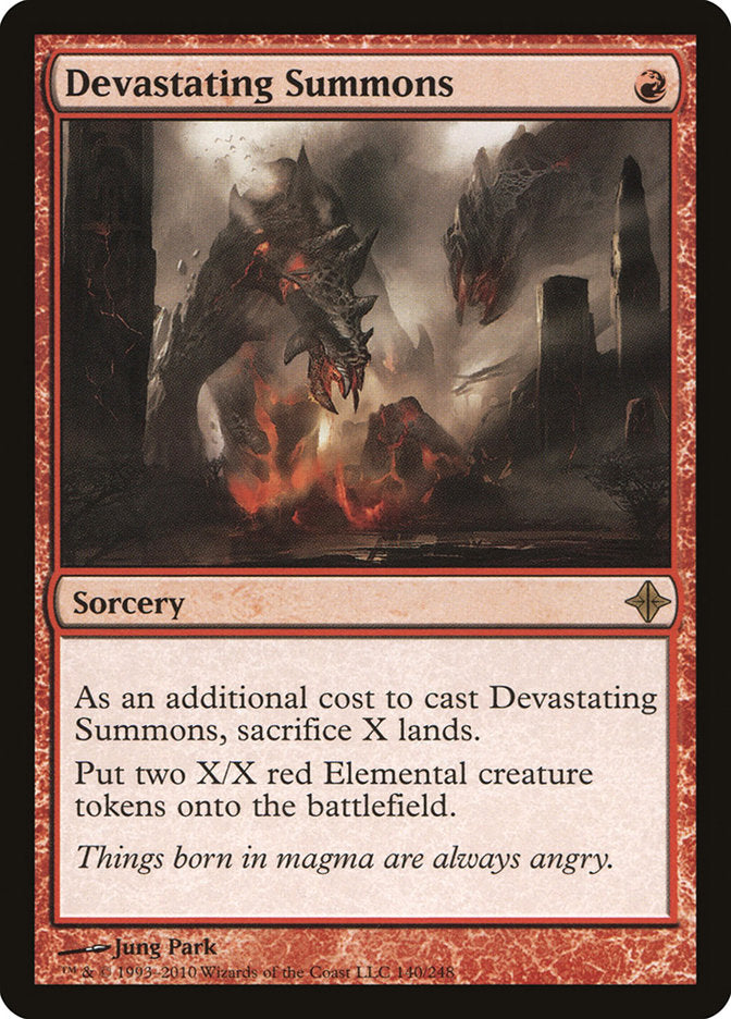 Devastating Summons [Rise of the Eldrazi] | Dragon's Lair Comics and Fantasy Houston TX
