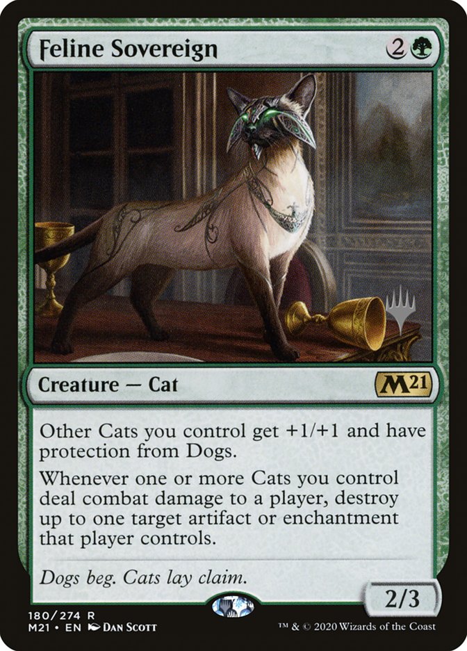 Feline Sovereign (Promo Pack) [Core Set 2021 Promos] | Dragon's Lair Comics and Fantasy Houston TX