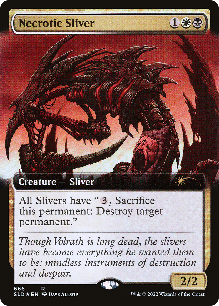 Necrotic Sliver (Extended Art) [Secret Lair Drop Promos] | Dragon's Lair Comics and Fantasy Houston TX