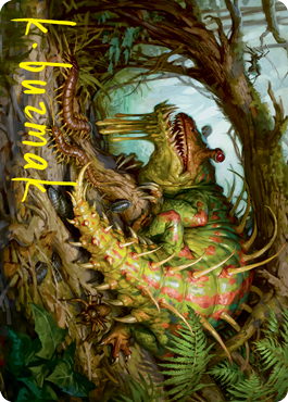 Blex, Vexing Pest Art Card (Gold-Stamped Signature) [Strixhaven: School of Mages Art Series] | Dragon's Lair Comics and Fantasy Houston TX