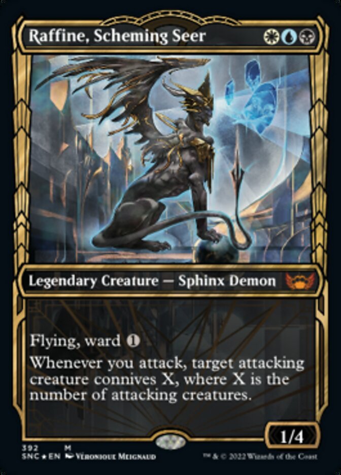 Raffine, Scheming Seer (Showcase Golden Age Gilded Foil) [Streets of New Capenna] | Dragon's Lair Comics and Fantasy Houston TX