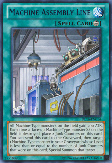 Machine Assembly Line (Blue) [DL16-EN014] Rare | Dragon's Lair Comics and Fantasy Houston TX