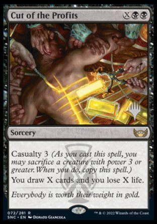 Cut of the Profits (Promo Pack) [Streets of New Capenna Promos] | Dragon's Lair Comics and Fantasy Houston TX