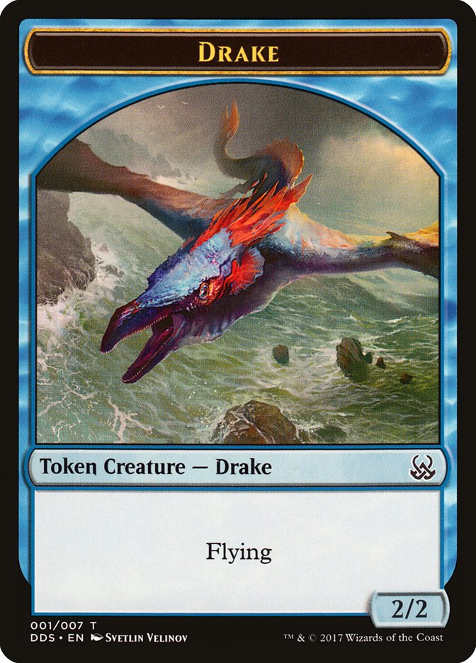 Drake Token [Duel Decks: Mind vs. Might Tokens] | Dragon's Lair Comics and Fantasy Houston TX
