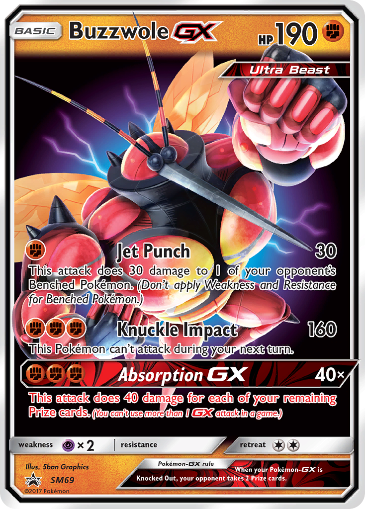 Buzzwole GX (SM69) [Sun & Moon: Black Star Promos] | Dragon's Lair Comics and Fantasy Houston TX