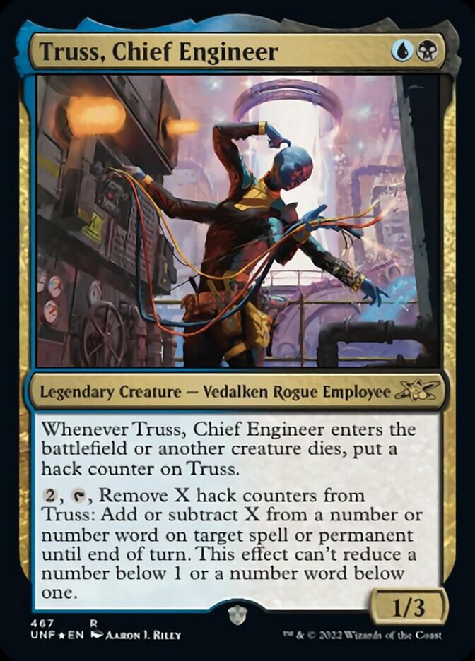 Truss, Chief Engineer (Galaxy Foil) [Unfinity] | Dragon's Lair Comics and Fantasy Houston TX