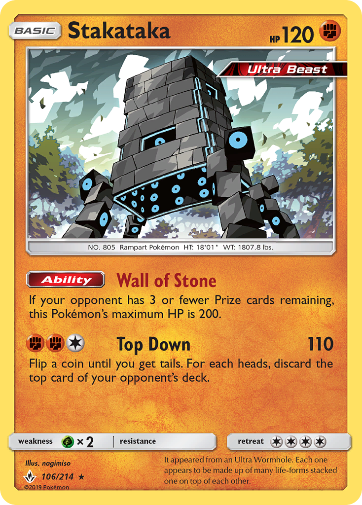 Stakataka (106/214) [Sun & Moon: Unbroken Bonds] | Dragon's Lair Comics and Fantasy Houston TX