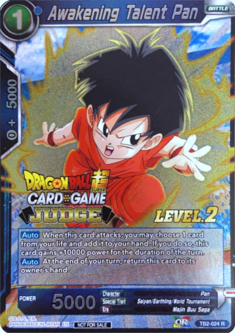 Awakening Talent Pan (Level 2) (TB2-024) [Judge Promotion Cards] | Dragon's Lair Comics and Fantasy Houston TX
