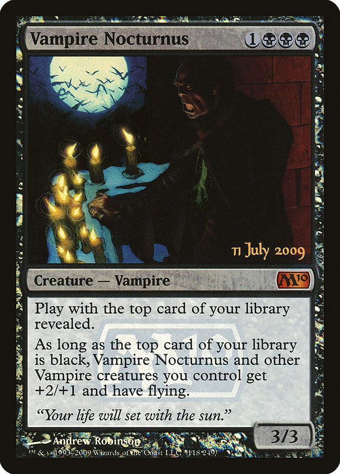 Vampire Nocturnus [Magic 2010 Prerelease Promos] | Dragon's Lair Comics and Fantasy Houston TX