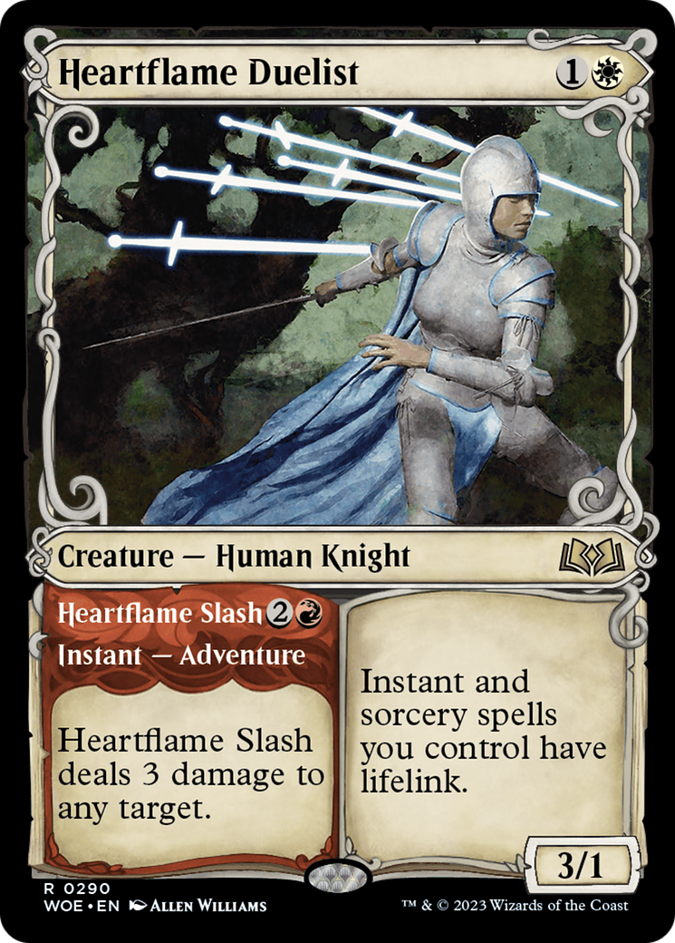 Heartflame Duelist // Heartflame Slash (Showcase) [Wilds of Eldraine] | Dragon's Lair Comics and Fantasy Houston TX