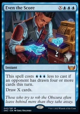 Even the Score (Promo Pack) [Streets of New Capenna Promos] | Dragon's Lair Comics and Fantasy Houston TX