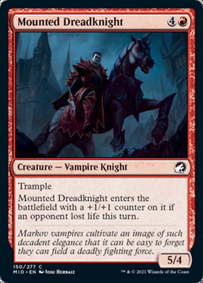 Mounted Dreadknight [Innistrad: Midnight Hunt] | Dragon's Lair Comics and Fantasy Houston TX