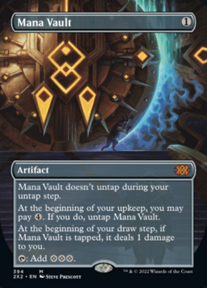 Mana Vault (Borderless Alternate Art) [Double Masters 2022] | Dragon's Lair Comics and Fantasy Houston TX