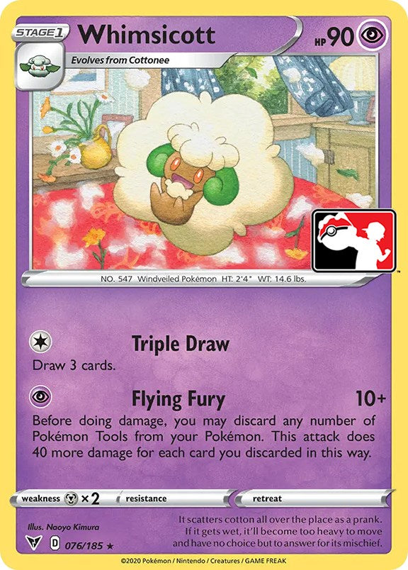 Whimsicott (076/185) [Prize Pack Series One] | Dragon's Lair Comics and Fantasy Houston TX