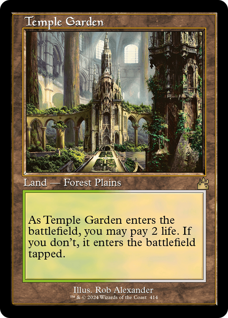 Temple Garden (Retro) [Ravnica Remastered] | Dragon's Lair Comics and Fantasy Houston TX