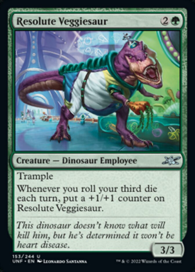Resolute Veggiesaur [Unfinity] | Dragon's Lair Comics and Fantasy Houston TX