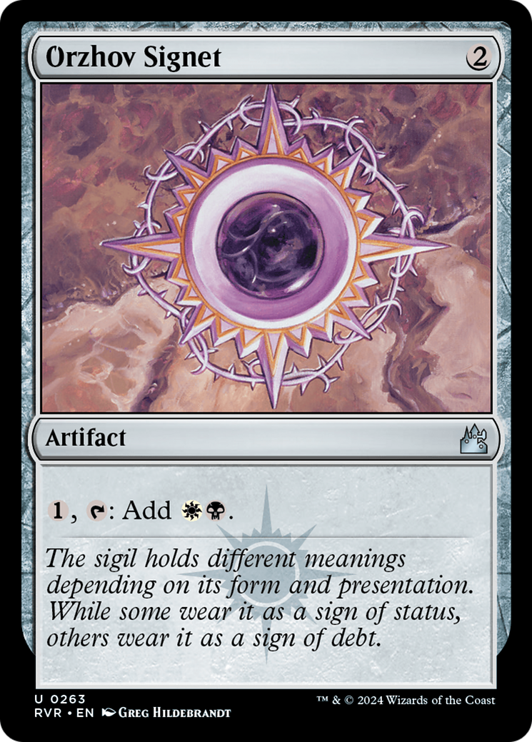 Orzhov Signet [Ravnica Remastered] | Dragon's Lair Comics and Fantasy Houston TX
