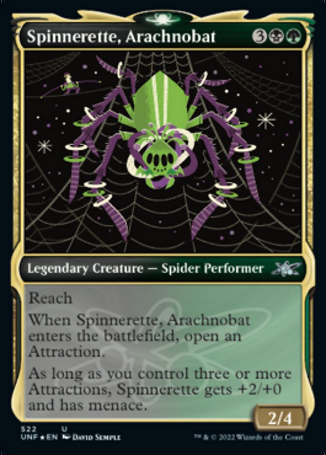Spinnerette, Arachnobat (Showcase) (Galaxy Foil) [Unfinity] | Dragon's Lair Comics and Fantasy Houston TX