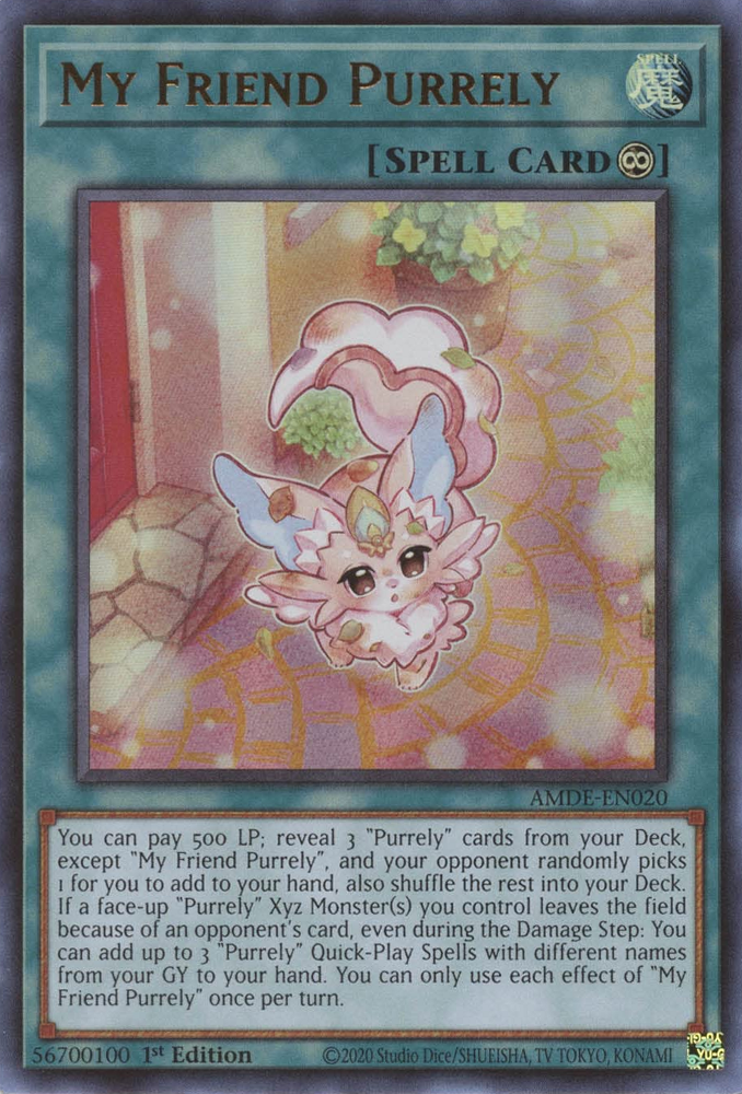 My Friend Purrely [AMDE-EN020] Ultra Rare | Dragon's Lair Comics and Fantasy Houston TX