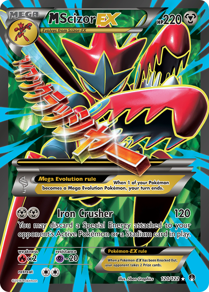 M Scizor EX (120/122) [XY: BREAKpoint] | Dragon's Lair Comics and Fantasy Houston TX