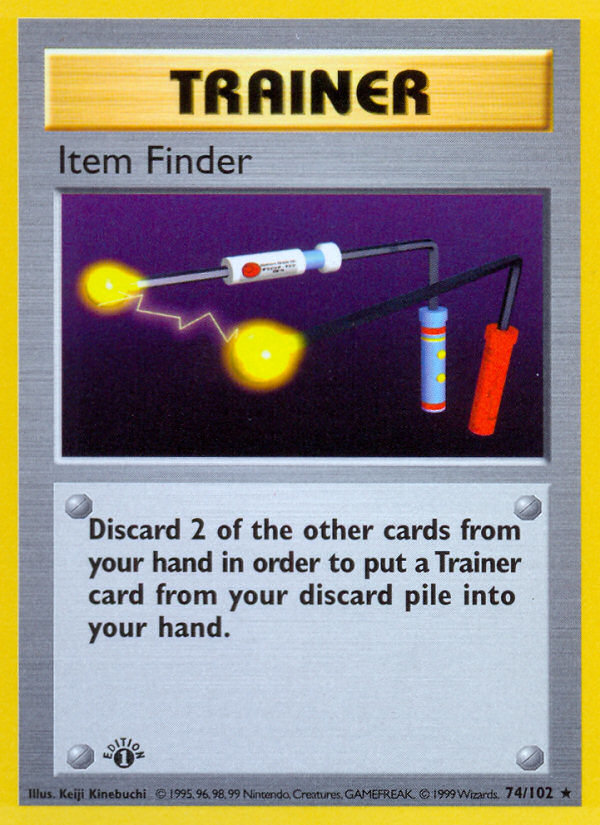 Item Finder (74/102) (Shadowless) [Base Set 1st Edition] | Dragon's Lair Comics and Fantasy Houston TX