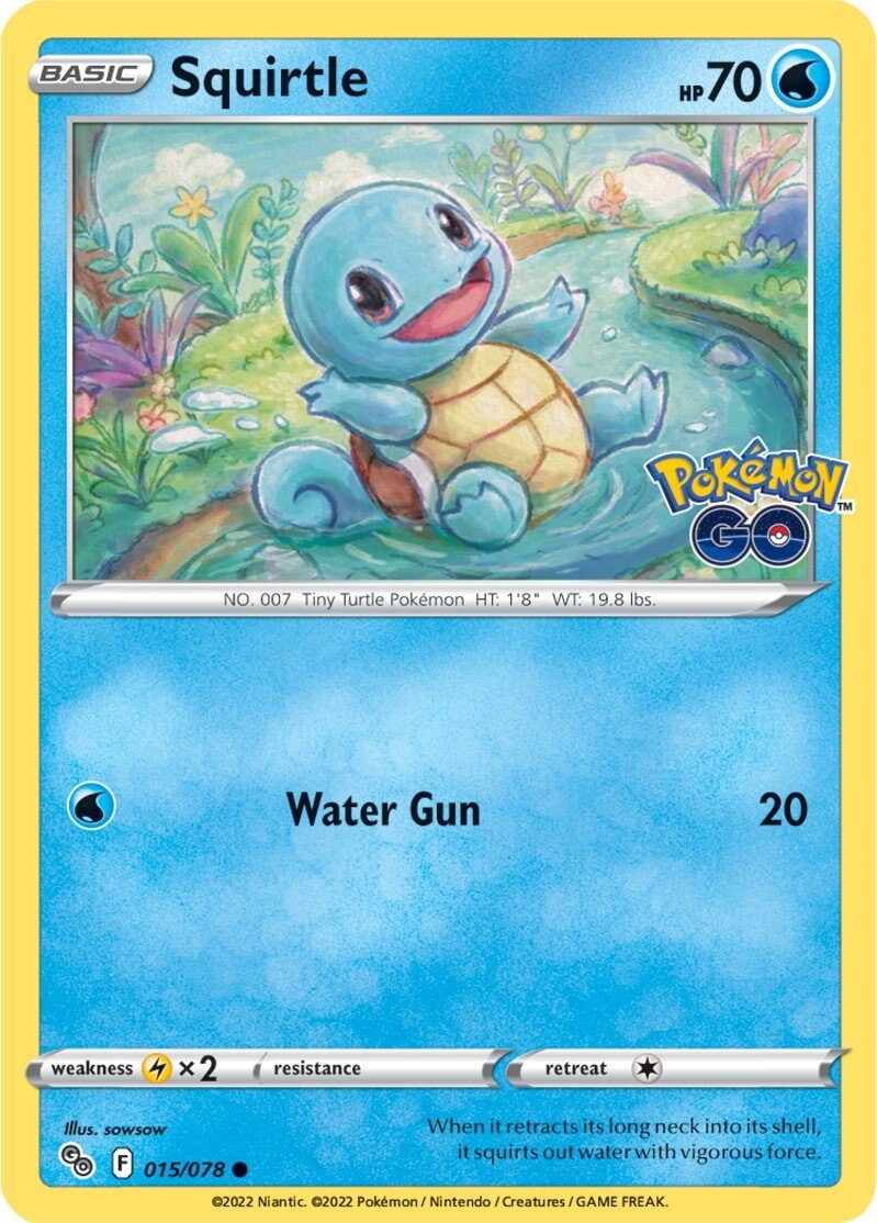 Squirtle (015/078) [Pokémon GO] | Dragon's Lair Comics and Fantasy Houston TX