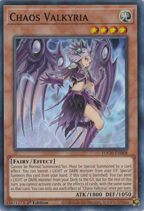 Chaos Valkyria [TOCH-EN008] Super Rare | Dragon's Lair Comics and Fantasy Houston TX